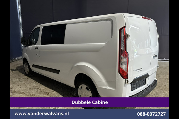 Ford Transit Custom 2.0 TDCI 170pk L2H1 Dubbele Cabine Euro6 Airco | 5-zits | Camera | Xenon | Navigatie | Cruisecontrol Android Auto, Parkeersensoren, Stoelverwarming, Verwarmde Voorruit, 2800kg trekvermogen