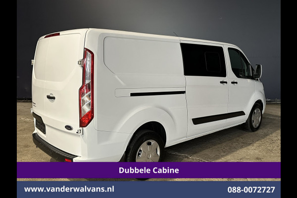 Ford Transit Custom 2.0 TDCI 170pk L2H1 Dubbele Cabine Euro6 Airco | 5-zits | Camera | Xenon | Navigatie | Cruisecontrol Android Auto, Parkeersensoren, Stoelverwarming, Verwarmde Voorruit, 2800kg trekvermogen