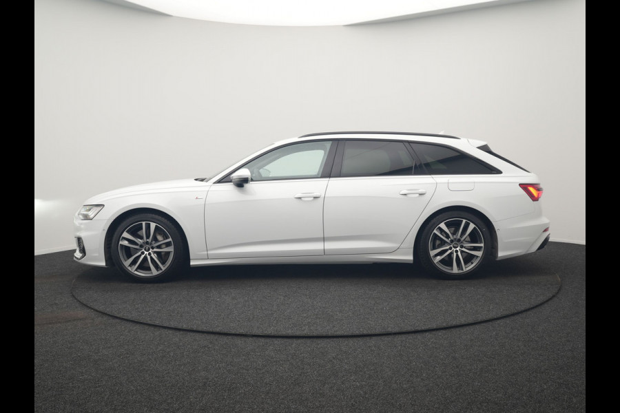 Audi A6 Avant 50 TFSI e Quattro S Line PHEV 300pk Dealer O.H. | Adaptive Cruise | Head Up | Camera | Matrix LED | Lederen Sportstoelen Memory & Verwarmd | Blis | Stuur Verwarmd | Apple Carplay | Navigatie | DAB | Plug In Hybrid |