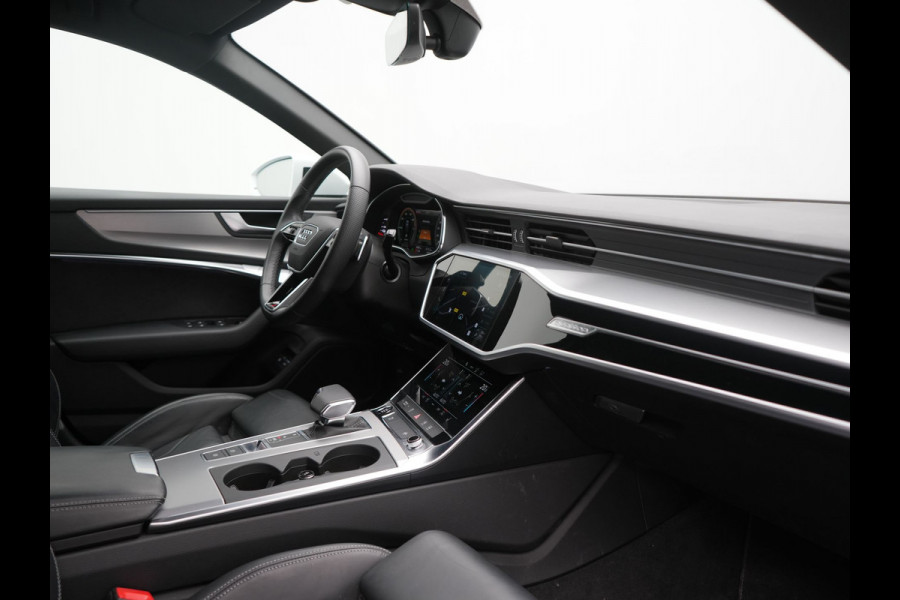 Audi A6 Avant 50 TFSI e Quattro S Line PHEV 300pk Dealer O.H. | Adaptive Cruise | Head Up | Camera | Matrix LED | Lederen Sportstoelen Memory & Verwarmd | Blis | Stuur Verwarmd | Apple Carplay | Navigatie | DAB | Plug In Hybrid |