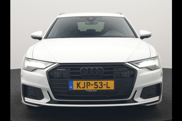 Audi A6 Avant 50 TFSI e Quattro S Line PHEV 300pk Dealer O.H. | Adaptive Cruise | Head Up | Camera | Matrix LED | Lederen Sportstoelen Memory & Verwarmd | Blis | Stuur Verwarmd | Apple Carplay | Navigatie | DAB | Plug In Hybrid |