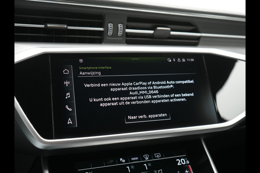 Audi A6 Avant 50 TFSI e Quattro S Line PHEV 300pk Dealer O.H. | Adaptive Cruise | Head Up | Camera | Matrix LED | Lederen Sportstoelen Memory & Verwarmd | Blis | Stuur Verwarmd | Apple Carplay | Navigatie | DAB | Plug In Hybrid |