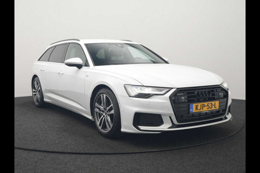 Audi A6 Avant 50 TFSI e Quattro S Line PHEV 300pk Dealer O.H. | Adaptive Cruise | Head Up | Camera | Matrix LED | Lederen Sportstoelen Memory & Verwarmd | Blis | Stuur Verwarmd | Apple Carplay | Navigatie | DAB | Plug In Hybrid |