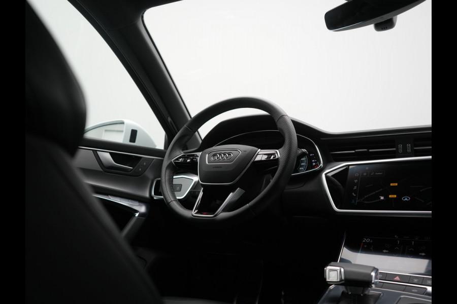 Audi A6 Avant 50 TFSI e Quattro S Line PHEV 300pk Dealer O.H. | Adaptive Cruise | Head Up | Camera | Matrix LED | Lederen Sportstoelen Memory & Verwarmd | Blis | Stuur Verwarmd | Apple Carplay | Navigatie | DAB | Plug In Hybrid |