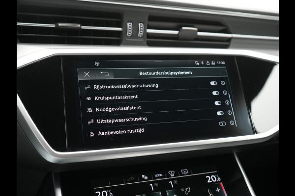 Audi A6 Avant 50 TFSI e Quattro S Line PHEV 300pk Dealer O.H. | Adaptive Cruise | Head Up | Camera | Matrix LED | Lederen Sportstoelen Memory & Verwarmd | Blis | Stuur Verwarmd | Apple Carplay | Navigatie | DAB | Plug In Hybrid |