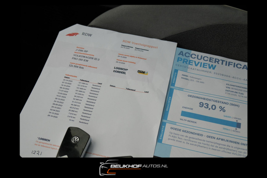 Volkswagen ID.3 First Plus 58 kWh Adapt Cruise Cam Soh 93%