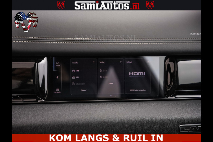 Dodge Ram HUD | 420PK | LUCHTVERING | PANO | PASSAGIERSSCHERM | BOM EN BOM VOL | Comfortabele Dubbele Cabine met Royale 5 Zitplaatsen | DODGE RAM PREMIUM LARAMIE EDITION | Voorraad Nr 2230 - 8765
