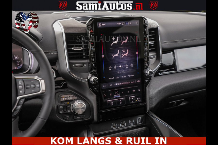 Dodge Ram HUD | 420PK | LUCHTVERING | PANO | PASSAGIERSSCHERM | BOM EN BOM VOL | Comfortabele Dubbele Cabine met Royale 5 Zitplaatsen | DODGE RAM PREMIUM LARAMIE EDITION | Voorraad Nr 2230 - 8765