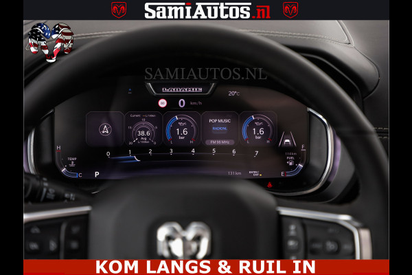 Dodge Ram HUD | 420PK | LUCHTVERING | PANO | PASSAGIERSSCHERM | BOM EN BOM VOL | Comfortabele Dubbele Cabine met Royale 5 Zitplaatsen | DODGE RAM PREMIUM LARAMIE EDITION | Voorraad Nr 2230 - 8765