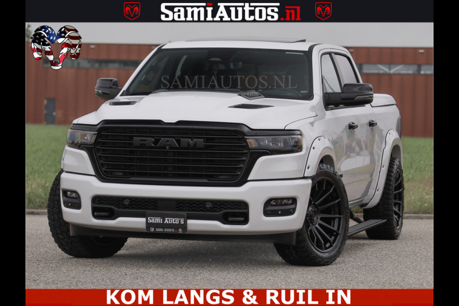 Dodge Ram HUD | 420PK | LUCHTVERING | PANO | PASSAGIERSSCHERM | BOM EN BOM VOL | Comfortabele Dubbele Cabine met Royale 5 Zitplaatsen | DODGE RAM PREMIUM LARAMIE EDITION | Voorraad Nr 2230 - 8765