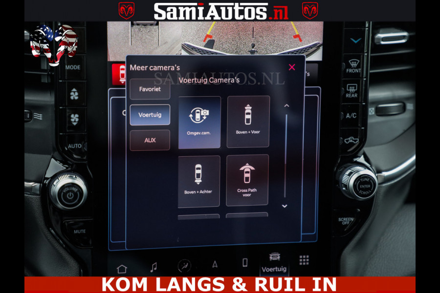 Dodge Ram HUD | 420PK | LUCHTVERING | PANO | PASSAGIERSSCHERM | BOM EN BOM VOL | Comfortabele Dubbele Cabine met Royale 5 Zitplaatsen | DODGE RAM PREMIUM LARAMIE EDITION | Voorraad Nr 2230 - 8765