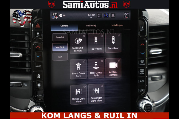 Dodge Ram HUD | 420PK | LUCHTVERING | PANO | PASSAGIERSSCHERM | BOM EN BOM VOL | Comfortabele Dubbele Cabine met Royale 5 Zitplaatsen | DODGE RAM PREMIUM LARAMIE EDITION | Voorraad Nr 2230 - 8765