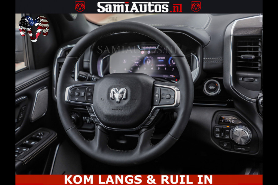 Dodge Ram HUD | 420PK | LUCHTVERING | PANO | PASSAGIERSSCHERM | BOM EN BOM VOL | Comfortabele Dubbele Cabine met Royale 5 Zitplaatsen | DODGE RAM PREMIUM LARAMIE EDITION | Voorraad Nr 2230 - 8765