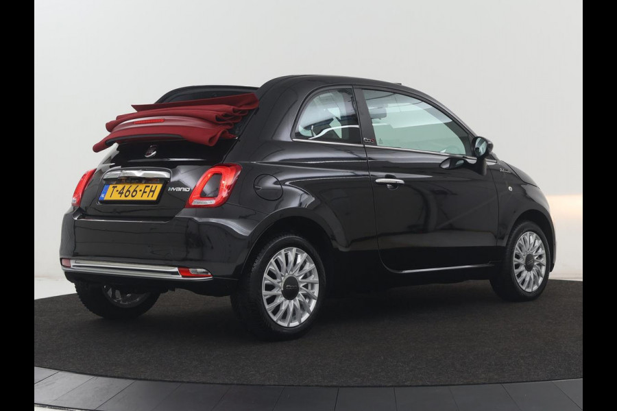 Fiat 500C 1.0 Hybrid Dolcevita | Origineel NL | Carplay | Navigatie | Cruise control | Airco | Elektrisch vouwdak | Parkeerhulp | Bluetooth