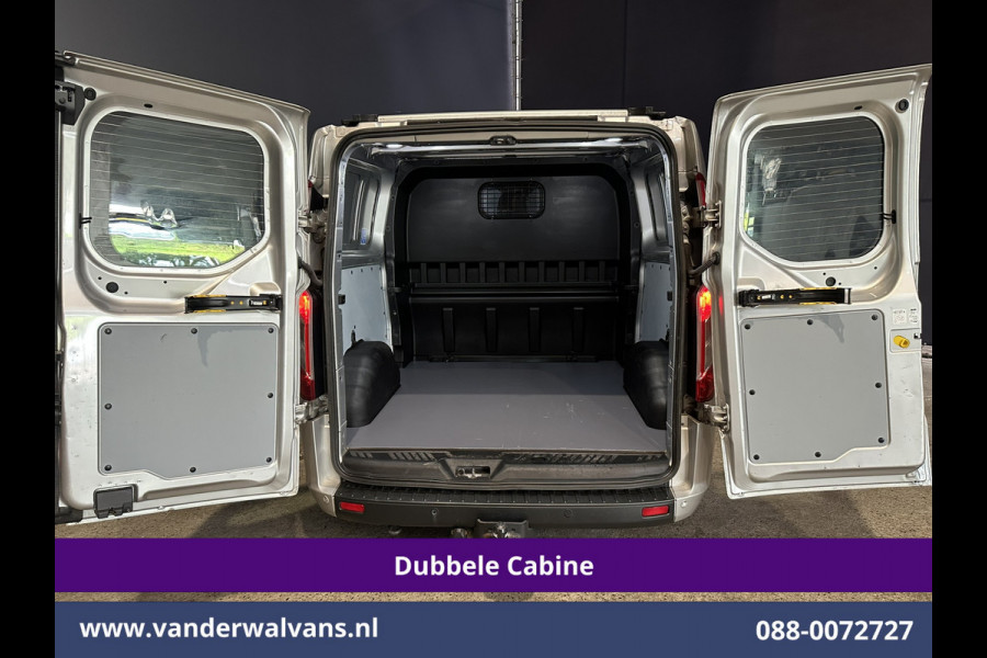 Ford Transit Custom 2.0 TDCI 131pk L2H1 Dubbele Cabine Euro6 Airco | 5-Zits | Camera | Apple Carplay | LED | 2800kg Trekhaak Android Auto, Cruisecontrol, Parkeersensoren, Stoelverwarming, Verwarmde voorruit, Dakdragers