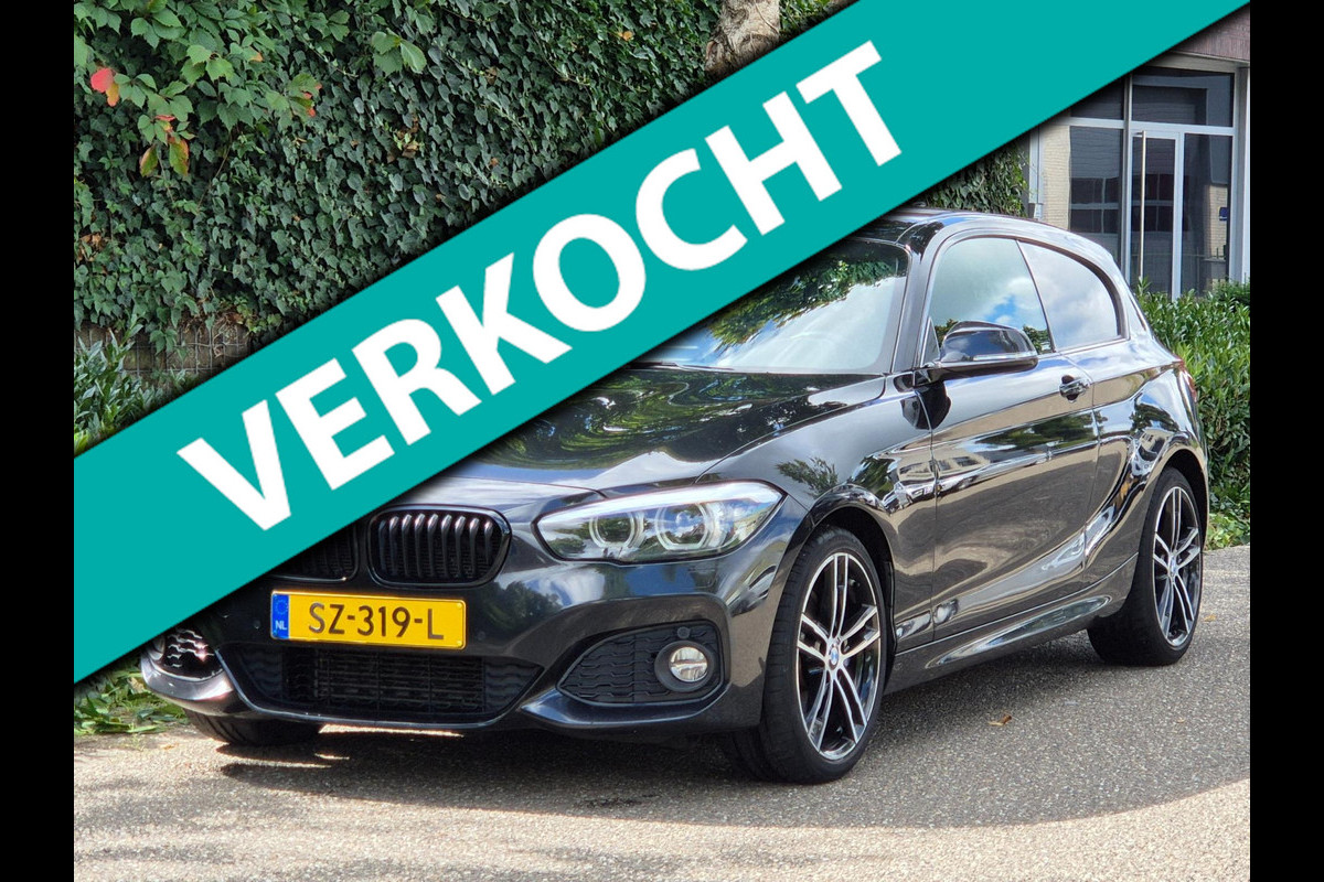 BMW 1-serie M Sport Edition H&K Apple CarPlay LM NAP Keyless Adaptieve LED 118i Edition Sport Line Shadow High Executive