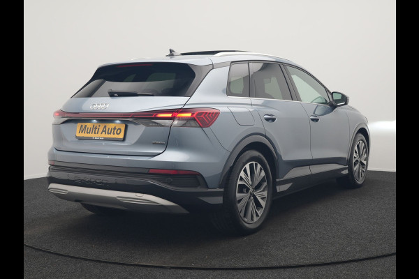 Audi Q4 e-tron 45 Quattro S Line 82 kWh 265pk Dealer O.H. | Trekhaak Af Fabriek | Panodak | Adaptive Cruise | Camera | Sportstoelen Memory & Verwarmd | Sfeerverlichting | Keyless | Navigatie | DAB |