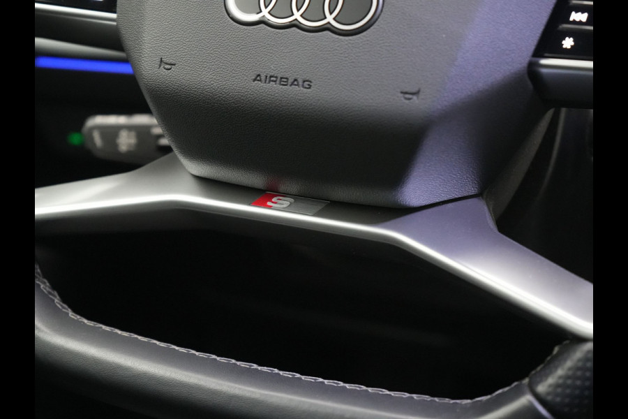 Audi Q4 e-tron 45 Quattro S Line 82 kWh 265pk Dealer O.H. | Trekhaak Af Fabriek | Panodak | Adaptive Cruise | Camera | Sportstoelen Memory & Verwarmd | Sfeerverlichting | Keyless | Navigatie | DAB |