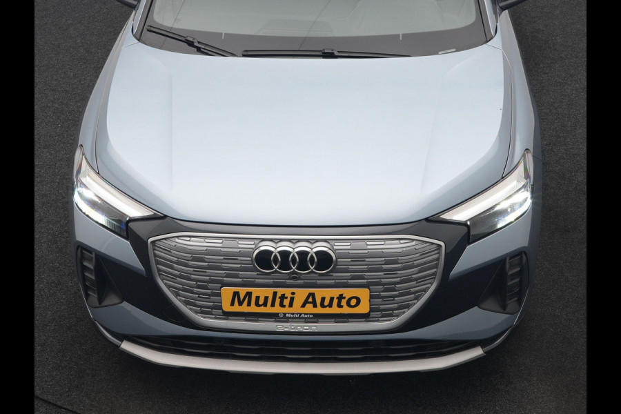 Audi Q4 e-tron 45 Quattro S Line 82 kWh 265pk Dealer O.H. | Trekhaak Af Fabriek | Panodak | Adaptive Cruise | Camera | Sportstoelen Memory & Verwarmd | Sfeerverlichting | Keyless | Navigatie | DAB |
