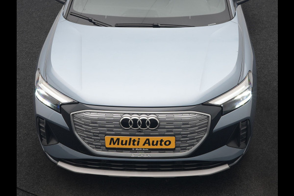 Audi Q4 e-tron 45 Quattro S Line 82 kWh 265pk Dealer O.H. | Trekhaak Af Fabriek | Panodak | Adaptive Cruise | Camera | Sportstoelen Memory & Verwarmd | Sfeerverlichting | Keyless | Navigatie | DAB |