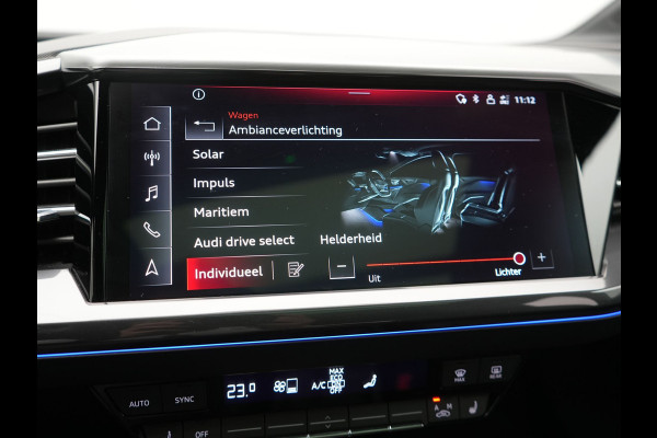 Audi Q4 e-tron 45 Quattro S Line 82 kWh 265pk Dealer O.H. | Trekhaak Af Fabriek | Panodak | Adaptive Cruise | Camera | Sportstoelen Memory & Verwarmd | Sfeerverlichting | Keyless | Navigatie | DAB |