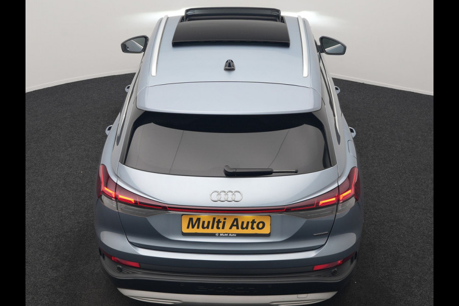 Audi Q4 e-tron 45 Quattro S Line 82 kWh 265pk Dealer O.H. | Trekhaak Af Fabriek | Panodak | Adaptive Cruise | Camera | Sportstoelen Memory & Verwarmd | Sfeerverlichting | Keyless | Navigatie | DAB |
