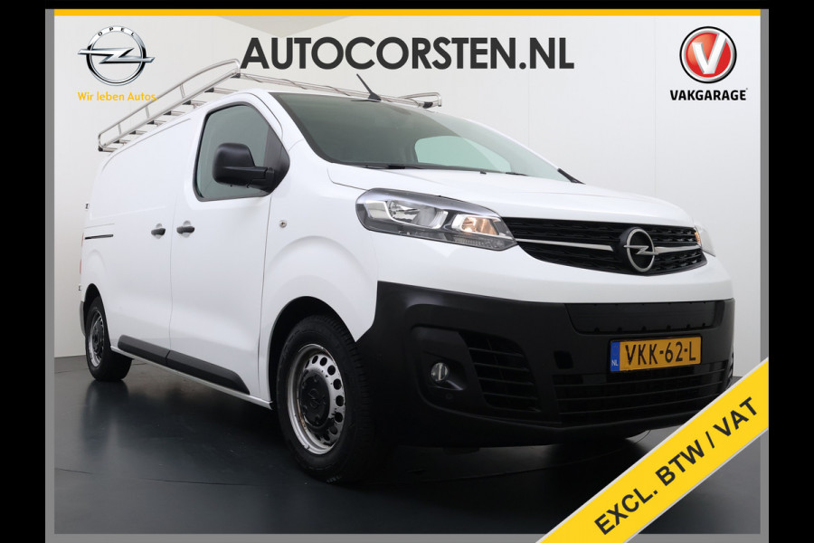 Opel Vivaro-e L2H1 75kWh Autom. 3-Persoons 360°Camera Navi Imperiaal Trekhaak Apple Carplay Android Auto Pdc Cruise Control SOH 88.5% DAB Bluetooth Betonplex Vloer Wandbetimmering Schuifdeur Regen-Lichtsensor 1.000KG Trekgewicht 1e Eigenaar Dealeronderhouden
