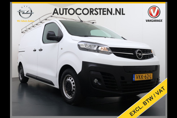 Opel Vivaro-e L2H1 75kWh Autom. 3-Persoons 360°Camera Navi Imperiaal Trekhaak Apple Carplay Android Auto Pdc Cruise Control SOH 88.5% DAB Bluetooth Betonplex Vloer Wandbetimmering Schuifdeur Regen-Lichtsensor 1.000KG Trekgewicht 1e Eigenaar Dealeronderhouden