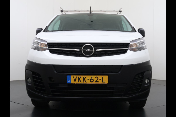 Opel Vivaro-e L2H1 75kWh Autom. 3-Persoons 360°Camera Navi Imperiaal Trekhaak Apple Carplay Android Auto Pdc Cruise Control SOH 88.5% DAB Bluetooth Betonplex Vloer Wandbetimmering Schuifdeur Regen-Lichtsensor 1.000KG Trekgewicht 1e Eigenaar Dealeronderhouden