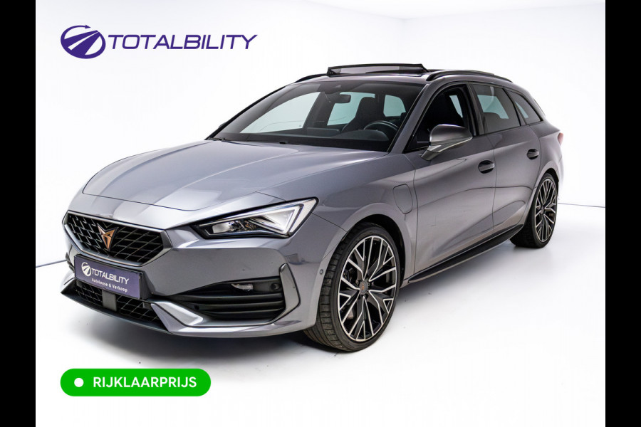 CUPRA Leon Sportstourer 1.4 e-Hybrid VZ Performance | Pano dak | Elec. klep | Stoel- & stuurverw. | Travel assist | Camera | PDC V+A | DAB, Draadloze tel. alder, Sfeerverlichting