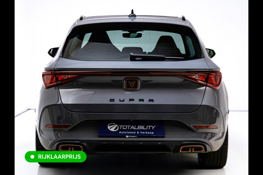CUPRA Leon Sportstourer 1.4 e-Hybrid VZ Performance | Pano dak | Elec. klep | Stoel- & stuurverw. | Travel assist | Camera | PDC V+A | DAB, Draadloze tel. alder, Sfeerverlichting