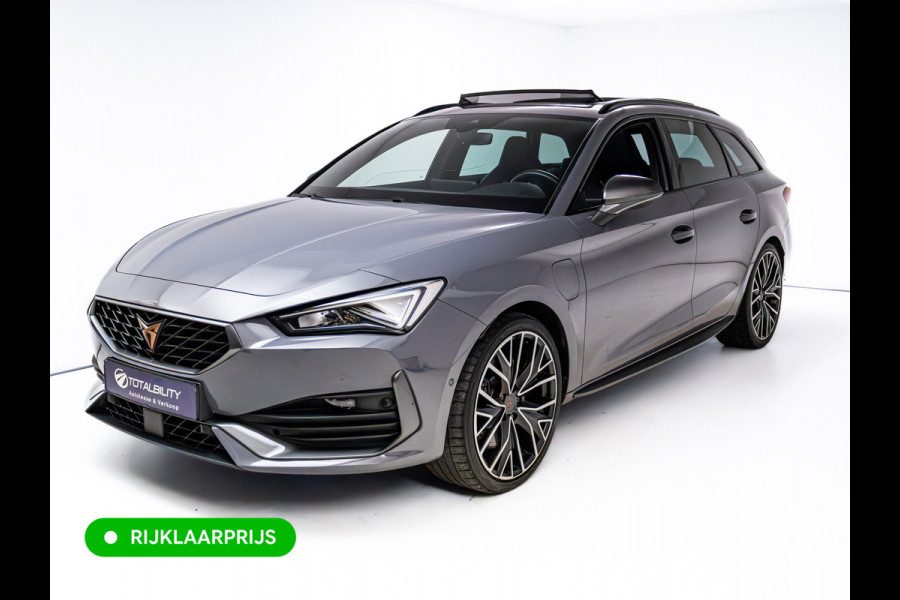 CUPRA Leon Sportstourer 1.4 e-Hybrid VZ Performance | Pano dak | Elec. klep | Stoel- & stuurverw. | Travel assist | Camera | PDC V+A | DAB, Draadloze tel. alder, Sfeerverlichting