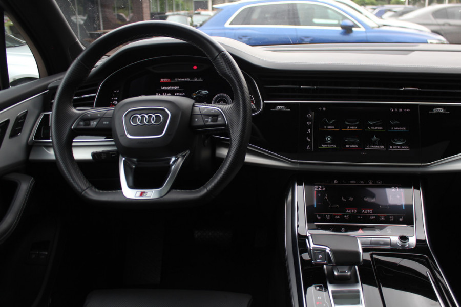Audi Q7 60 TFSI e quattro Pro Line S Competition / Trekhaak / Panoramadak / 360Camera / Head-up / Softclose / Laser LED / Luchtvering / 22'' / B&O / RS Seats / Keyless / Stuur+Stoelverwarming / Dodehoek / DAB / ACC