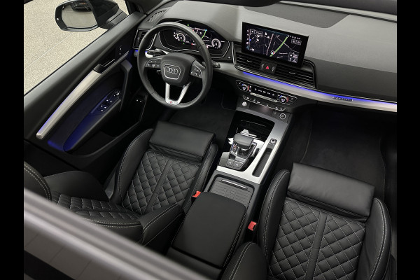 Audi Q5 55 367pk Competition #RS-Leder | ACC | Panorama | Lane Assist | 21" | Sfeerverlichting | Camera | Carplay | Stuurwielverwarming | Black Optic | Draadloos laden | Sportstoelen | 91000,= Nw.Pr. | 10-2024 | 23dkm! | Fabr. Garantie.
