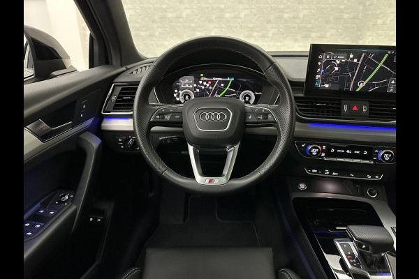 Audi Q5 55 367pk Competition #RS-Leder | ACC | Panorama | Lane Assist | 21" | Sfeerverlichting | Camera | Carplay | Stuurwielverwarming | Black Optic | Draadloos laden | Sportstoelen | 91000,= Nw.Pr. | 10-2024 | 23dkm! | Fabr. Garantie.