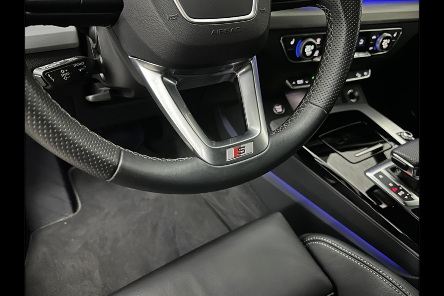 Audi Q5 55 367pk Competition #RS-Leder | ACC | Panorama | Lane Assist | 21" | Sfeerverlichting | Camera | Carplay | Stuurwielverwarming | Black Optic | Draadloos laden | Sportstoelen | 91000,= Nw.Pr. | 10-2024 | 23dkm! | Fabr. Garantie.