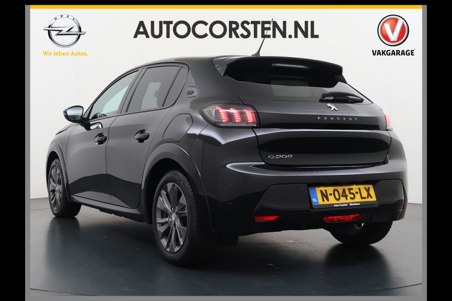 Peugeot e-208 EV Allure Pack 50kWh SOH 89% Stoelverwarming 3D-Navi 360°Camera Apple Carplay Android Auto Keyless Lmv Privacy Glas Led Bluetooth Isofix DAB+ Rijstrooksensor