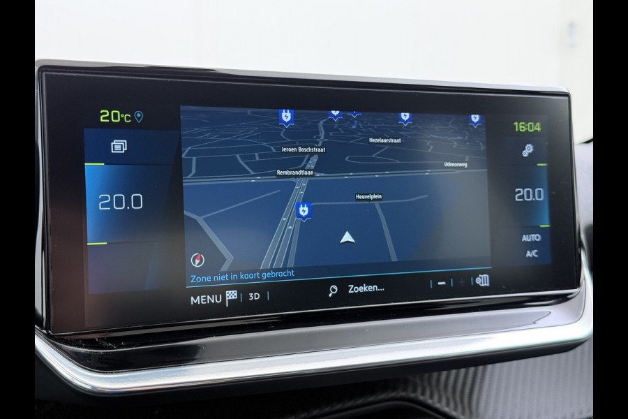 Peugeot e-208 EV Allure Pack 50kWh SOH 89% Stoelverwarming 3D-Navi 360°Camera Apple Carplay Android Auto Keyless Lmv Privacy Glas Led Bluetooth Isofix DAB+ Rijstrooksensor