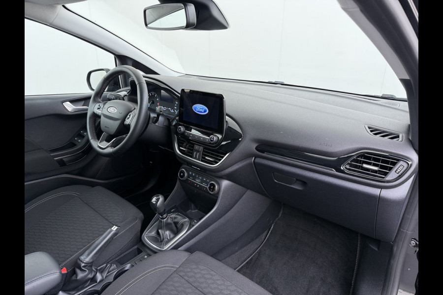 Ford Fiesta 1.0T 124PK Hybrid 5Drs Stuur+Stoel+Voorruitverwarming Navi* Ecc Apple Carplay/Android Auto Cruise Control Pdc Titanium Lmv DAB Bluetooth TCS Lane Assist Keyless Origineel Nederlandse Auto