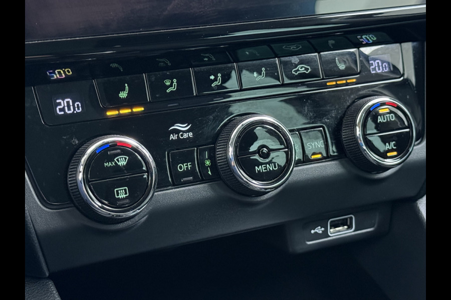 Škoda Octavia Combi 1.0TSI 116PK Stoelverwarming Elek.Achterklep Keyless Canton®-Soundsysteem Navi Ecc Apple Carplay Android Auto Cruise Contr Lmv 17" Bluetooth Isofix Led Multi-display colour DAB WiFi