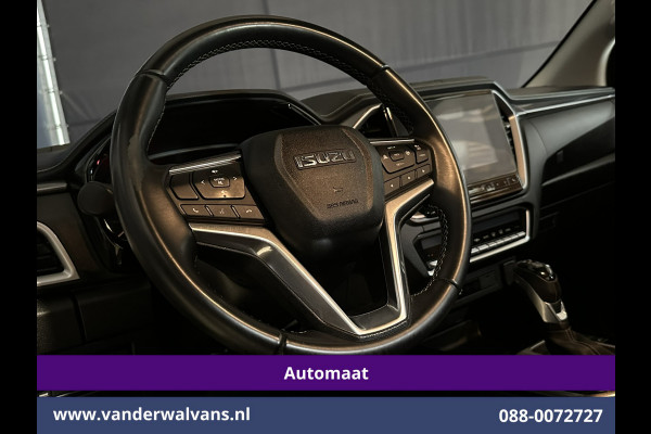 Isuzu D-max 1.9 Extended 164pk Automaat 3500kg Trekhaak Euro6 Airco | Camera | Sidebars | Leer | Apple Carplay Lichtmetalen Velgen, Adaptive Cruisecontrol, Android Auto, Parkeersensoren, stoelverwarming