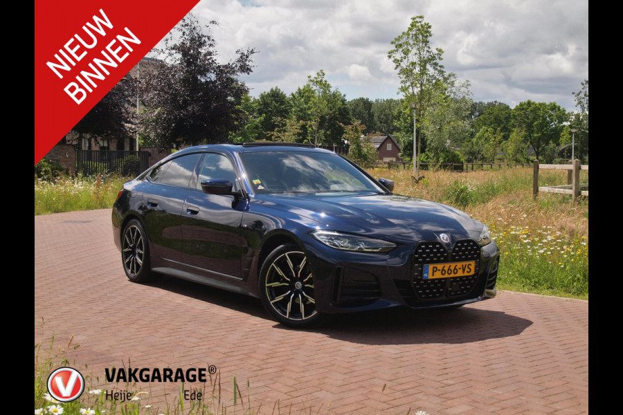 BMW 4 Serie Gran Coupé 420i Business Edition Plus | M-Pakket | Panoramadak | Camera | Sfeerverlichting | Leer |