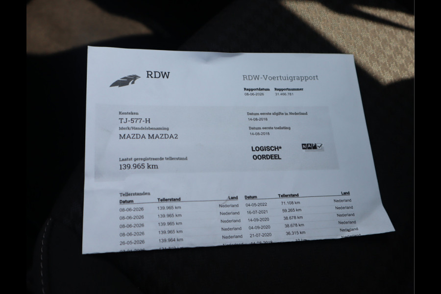 Mazda 2 1.5 Skyactiv-G Dynamic+ Navi / Pdc / Elekramen / Airco / Lm velgen 16'' Goed onderhouden / All season banden