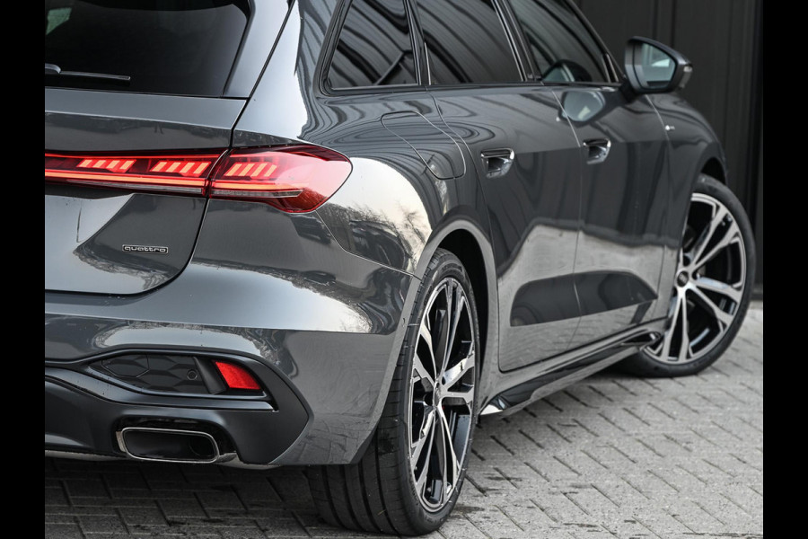Audi A5 Avant 2.0 e-hybrid quattro S edition Competition | Nimbus grey | 367pk | S-Seats | Panoramadak | B&O Sound | Head-Up | 360 Camera | Adaptive Cruise | Trekhaak | Passagiers display |