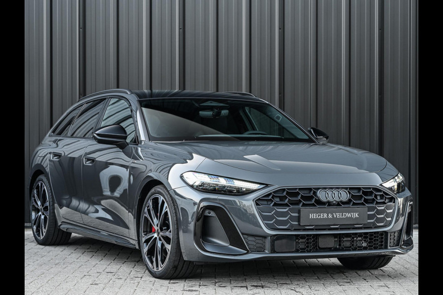 Audi A5 Avant 2.0 e-hybrid quattro S edition Competition | Nimbus grey | 367pk | S-Seats | Panoramadak | B&O Sound | Head-Up | 360 Camera | Adaptive Cruise | Trekhaak | Passagiers display |