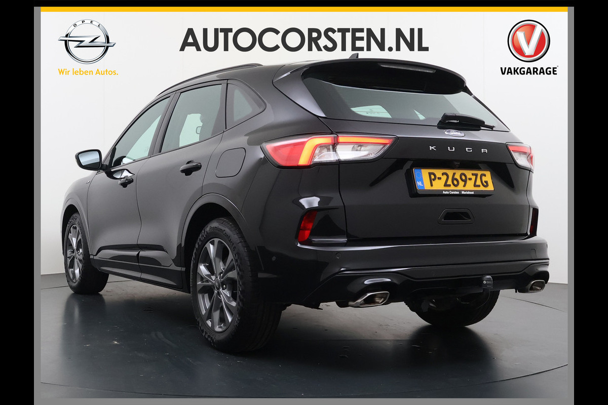 Ford Kuga 1.5T 150PK ST-Line Trekhaak Adap.Cruise Stoel+Stuur+Achterbank+Voorruitverwarming Elek.Achterklep Camera Apple Carplay/Android A Lmv 18" DAB Bluetooth Parkeerhulp Led Lane Assist Isofix Road Edge Detection WiFi 1.800KG Trekgewicht