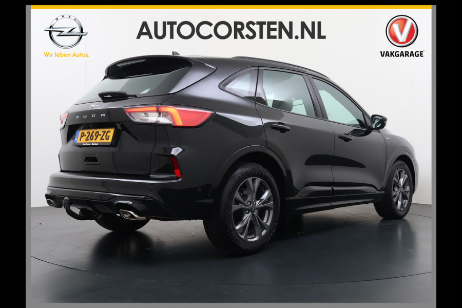 Ford Kuga 1.5T 150PK ST-Line Trekhaak Adap.Cruise Stoel+Stuur+Achterbank+Voorruitverwarming Elek.Achterklep Camera Apple Carplay/Android A Lmv 18" DAB Bluetooth Parkeerhulp Led Lane Assist Isofix Road Edge Detection WiFi 1.800KG Trekgewicht