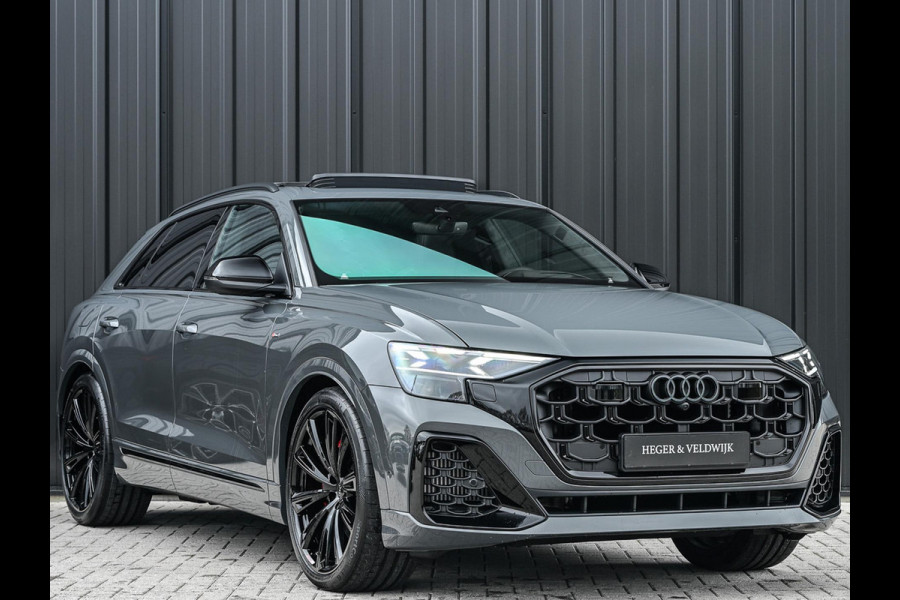 Audi Q8 60 TFSI e quattro Pro Line S Competition | B&O advanced | Audi exclusive | 5 jaar garantie | Panoramadak | massage stoelen | 4 wiel besturing | Alcantara hemel | Soft-close | Elektr. Trekhaak | Achteras besturing | Oled achterlichten