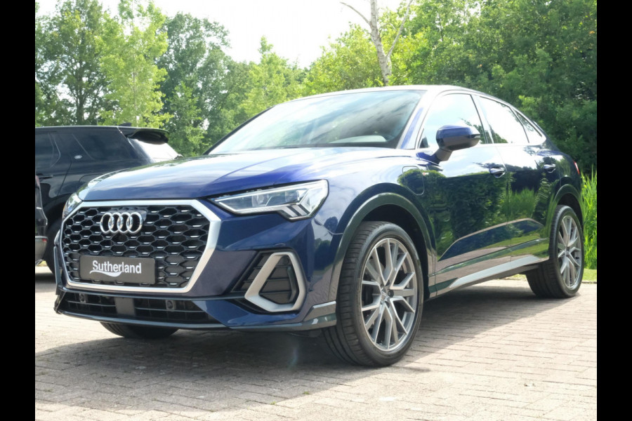 Audi Q3 Sportback 45 TFSI e S Line 245 PK | S-line | Elektrische Klep | Lederen bekleding | Audi Sporten Velgen |  Stoelverwarming | Camera | LED | DAB | Virtual Cockpit |