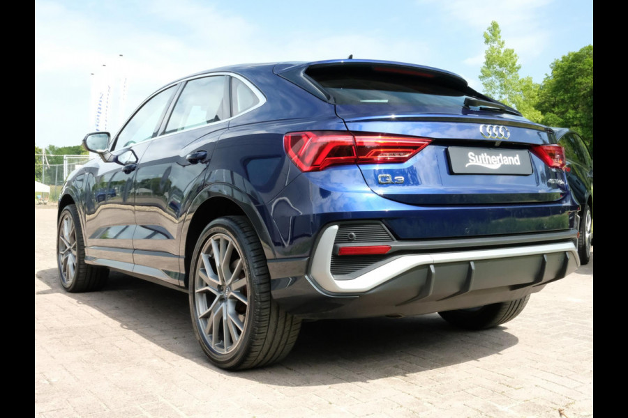 Audi Q3 Sportback 45 TFSI e S Line 245 PK | S-line | Elektrische Klep | Lederen bekleding | Audi Sporten Velgen |  Stoelverwarming | Camera | LED | DAB | Virtual Cockpit |